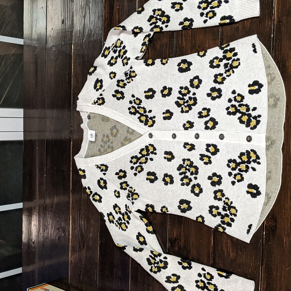 Cabi leopard print cardigan